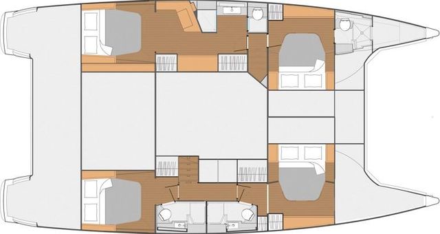 Manufacturer Provided Image: Fountaine Pajot SABA 50 Maestro Version Layout Plan