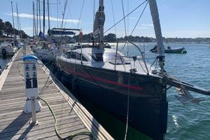 RM Yachts RM 890 Sailboat "Fora RM 890" docked at marina, sunny day, 2014 model.