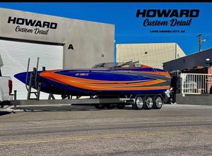 Daves Custom Boats M29 2014 Daves Custom Boats M29 on trailer at Howard Custom Detail, Lake Havasu City, AZ.