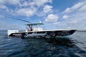 SeaHunter 40 Tournament 2010 SeaHunter 40 Tournament boat on water, "Southbound" charter fishing branding visible.