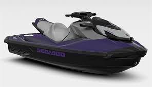Sea-Doo GTI SE 170 2025 Sea-Doo GTI SE 170 jet ski in sleek black and purple design.