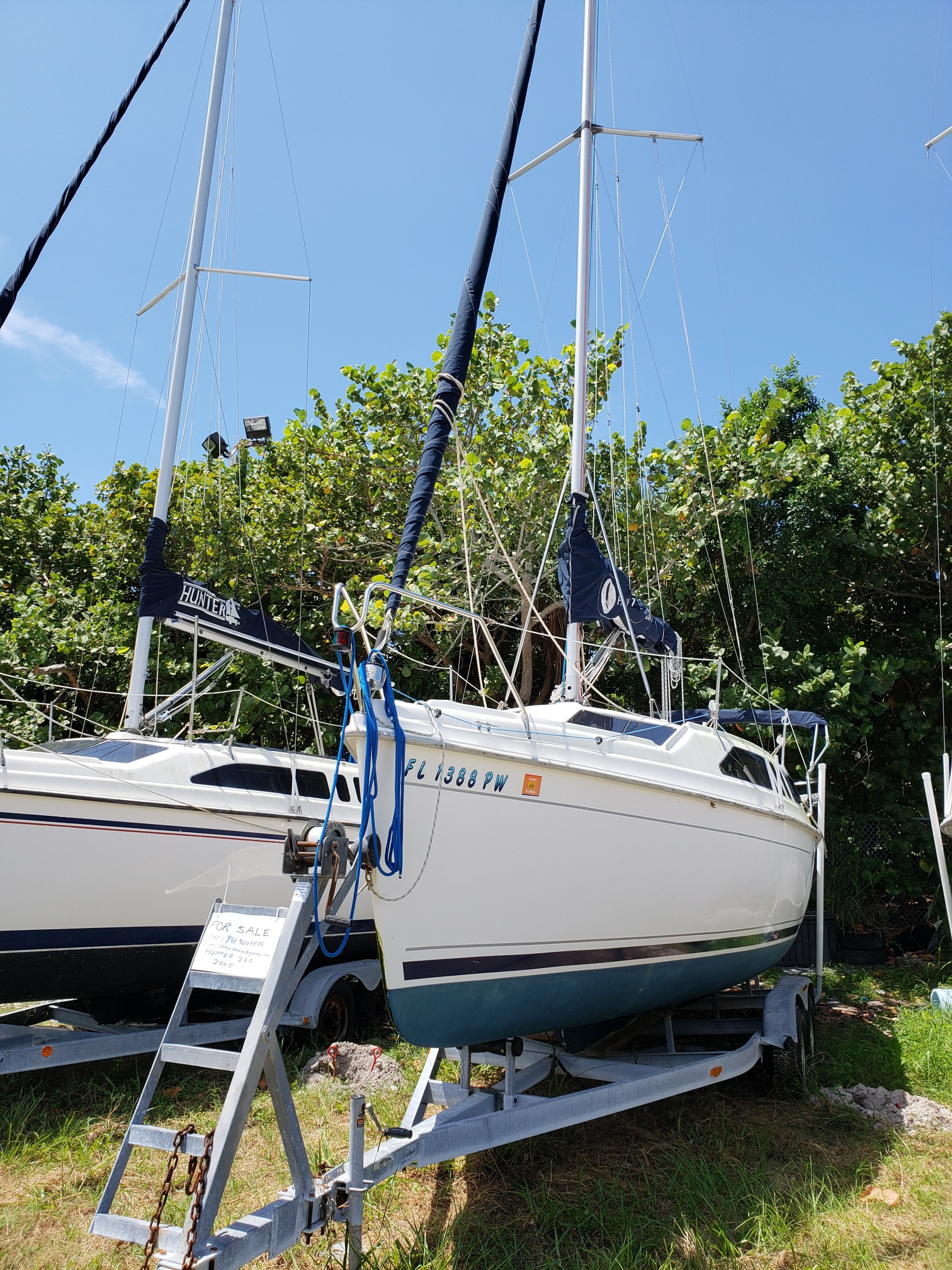 hunter 260 sailboats for sale