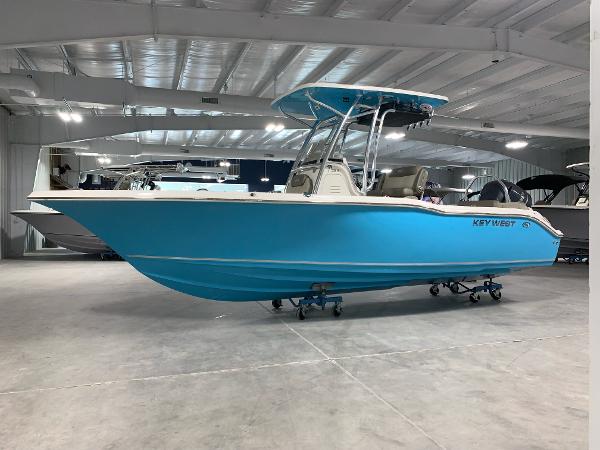 Key West 239 FS 2024 Key West 239 FS boat in a showroom.