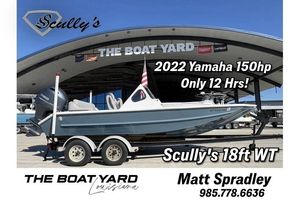 Scully's 18 WT Scully's 18ft WT boat with 2022 Yamaha 150hp engine at The Boat Yard.