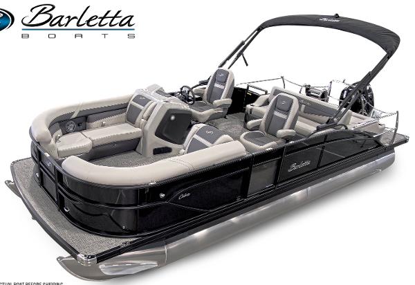 Barletta Cabrio 22UC 2025 Barletta Cabrio 22UC pontoon boat with luxurious seating and sleek design.