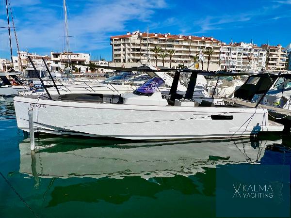 Fjord 36' Open 2014 Fjord 36 Open yacht docked in marina, clear sky, calm water.