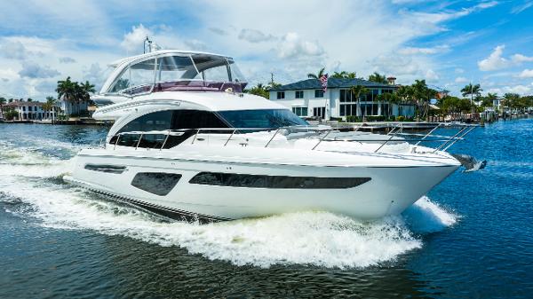 Princess F62 2018 Princess F62 yacht cruising on a sunny day.