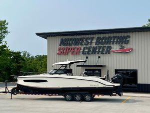 Navan S-30 2025 Navan S-30 boat on trailer at Midwest Boating Super Center.