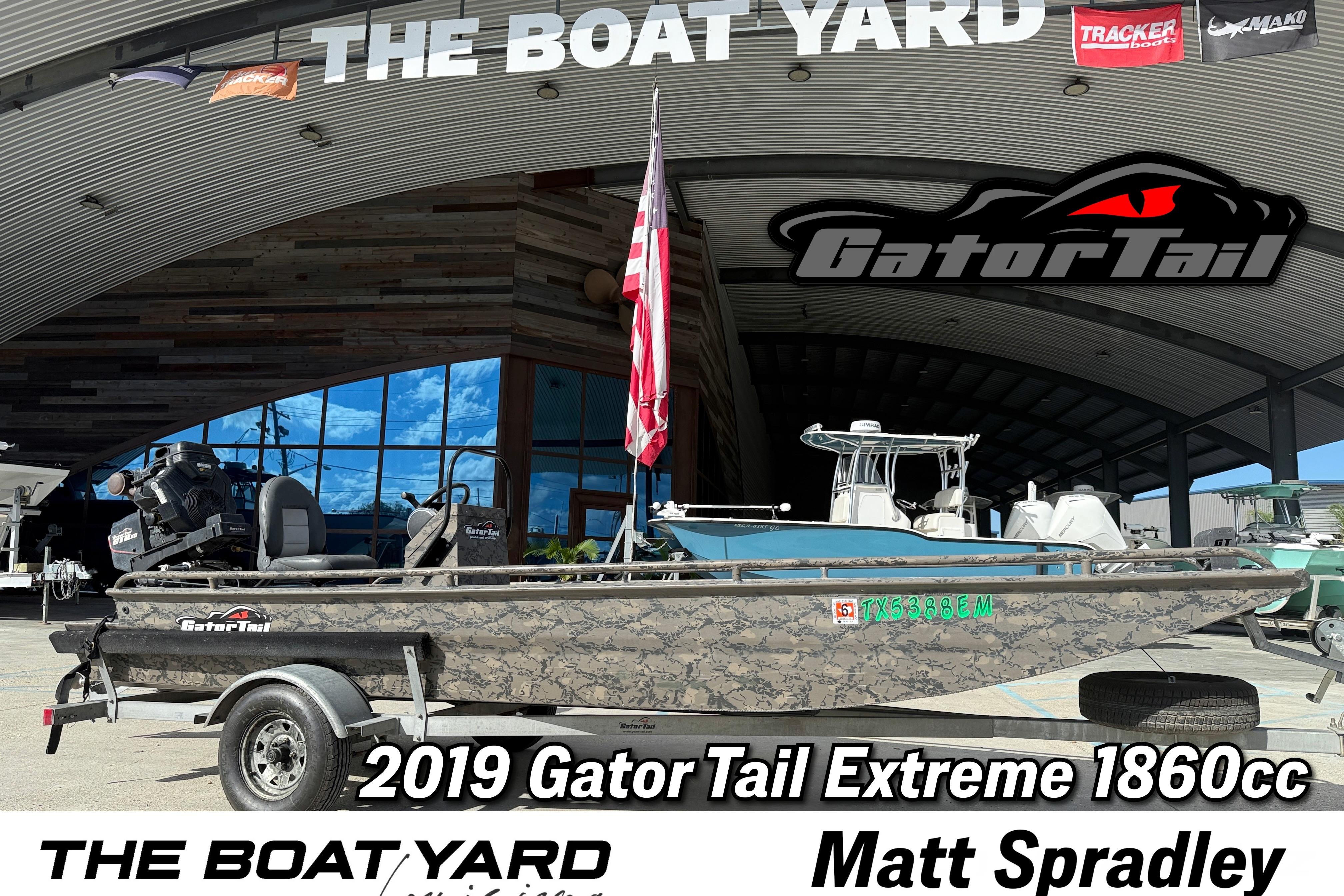 Gator-tail 1860cc Extreme 2019 Gator Tail 1860cc Extreme boat displayed at The Boat Yard dealership.