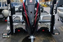 Nitro Z21 Pro 2021 Nitro Z21 Pro boat with dual Talon anchors, rear view.