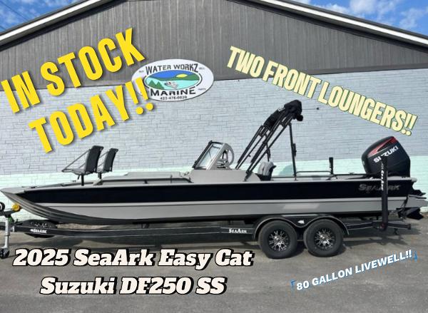 SeaArk EasyCat 2025 SeaArk EasyCat boat with Suzuki DF250 SS engine, in stock at Water Workz Marine.