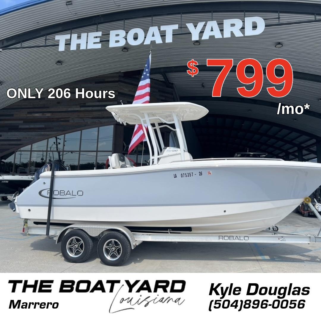 Robalo 230 2023 Robalo 230 boat at The Boat Yard, available for $799/month, only 206 hours.