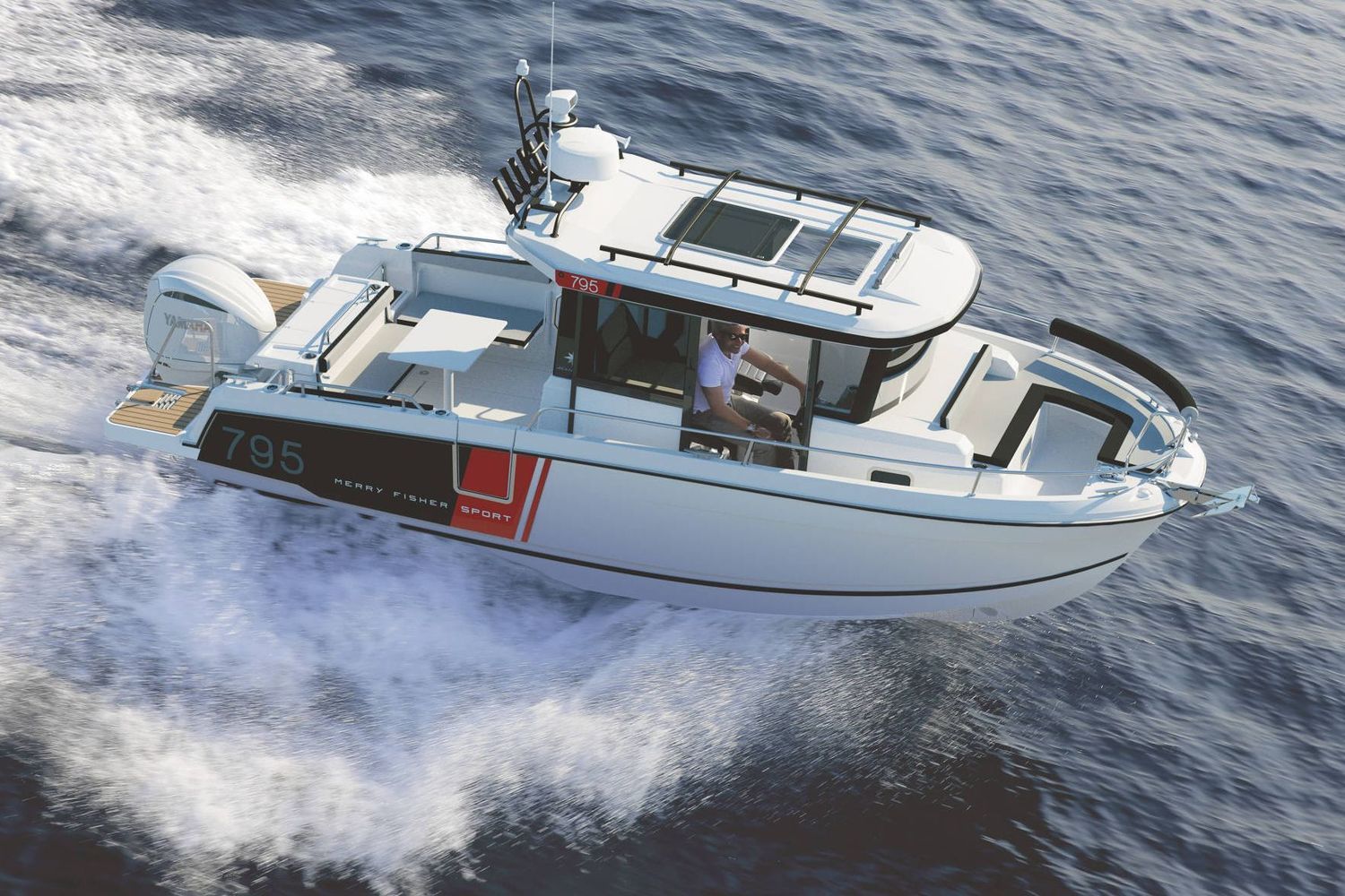 Jeanneau Merry Fisher 795 Sport - Series 2 2026 Jeanneau Merry Fisher 795 Sport Series 2 cruising on open water.