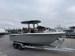 Sea Pro 222 WITH ZIP WAKE TABS 2026 Sea Pro 222 boat with Zip Wake Tabs on trailer.