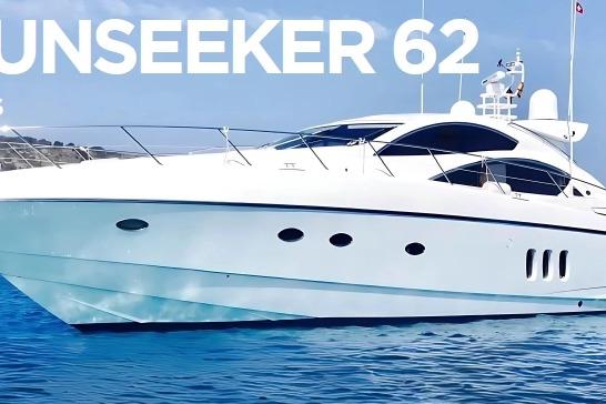 Sunseeker Predator 62 2007 Sunseeker Predator 62 yacht on calm blue water, showcasing sleek design.