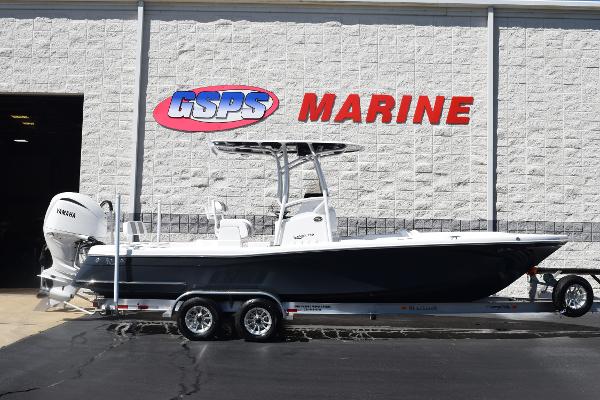 BlackJack 256 Coastal 2025 BlackJack 256 Coastal boat on trailer at GSPS Marine dealership.