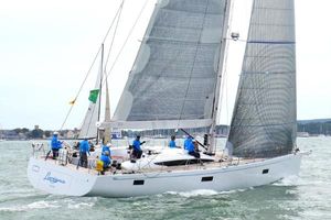 Baltic 67 PC Sailing yacht Baltic 67 PC 2019 on water with crew in blue attire.
