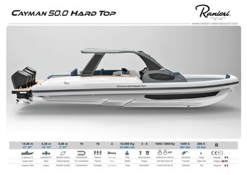 2025 Ranieri Cayman 50 Hard Top