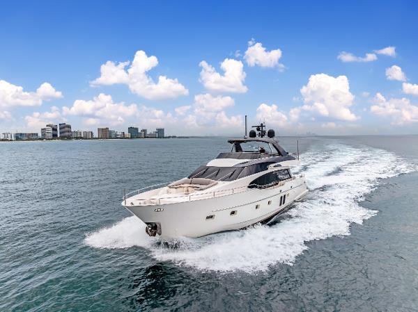 Sanlorenzo SL78 Sanlorenzo SL78 2018 yacht cruising on open water under a clear blue sky.