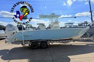 Pathfinder 2700 Open 2021 Pathfinder 2700 Open boat on trailer at Texas Sportfishing Yacht Sales.