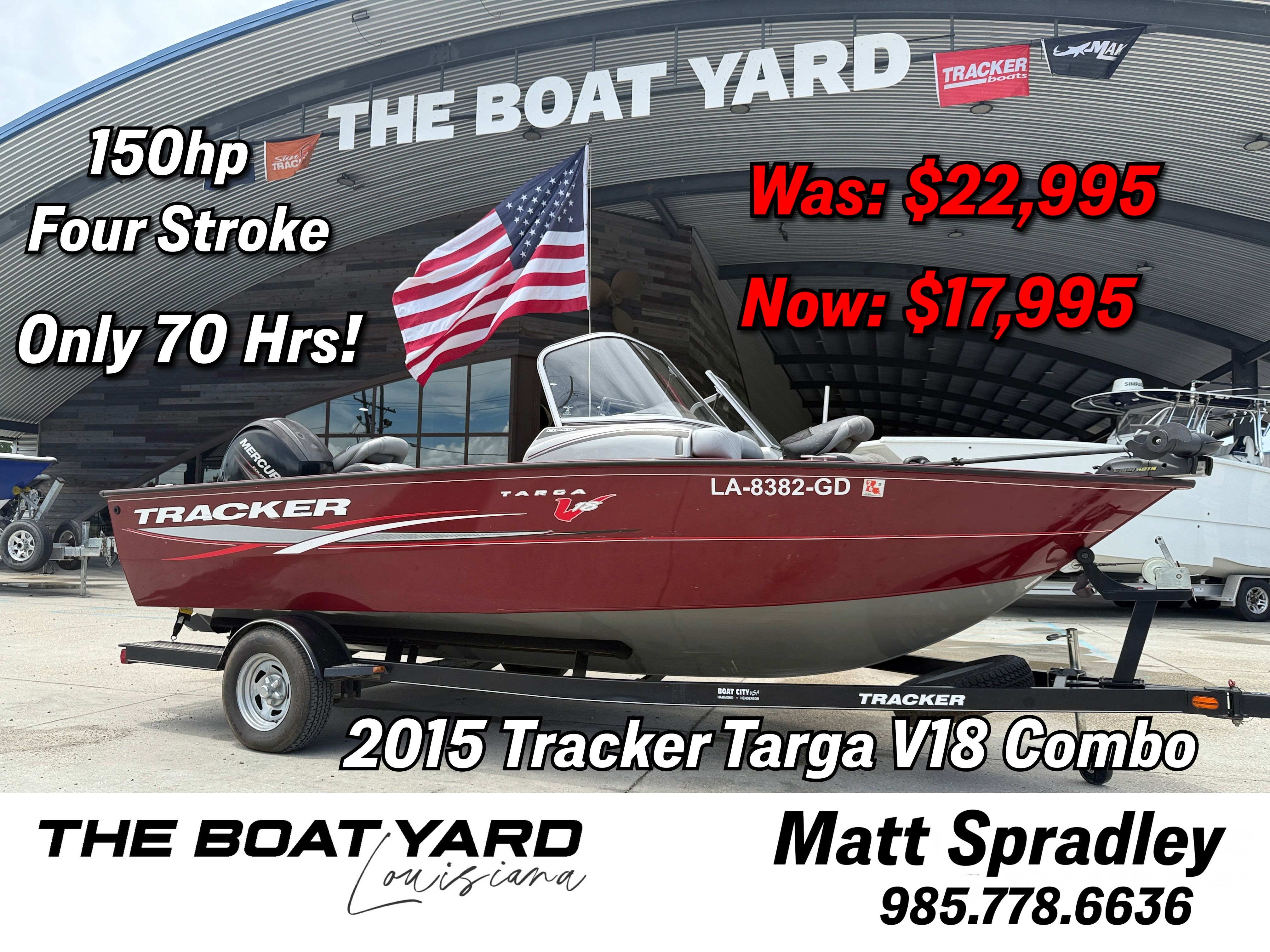 2015 Tracker Targa V-18 Combo