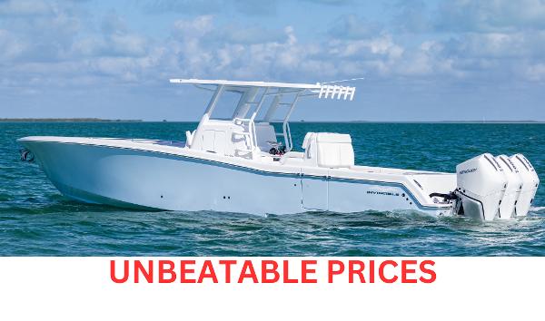 Invincible 36 Open Fisherman 2025 Invincible 36 Open Fisherman boat on water, featuring unbeatable prices.