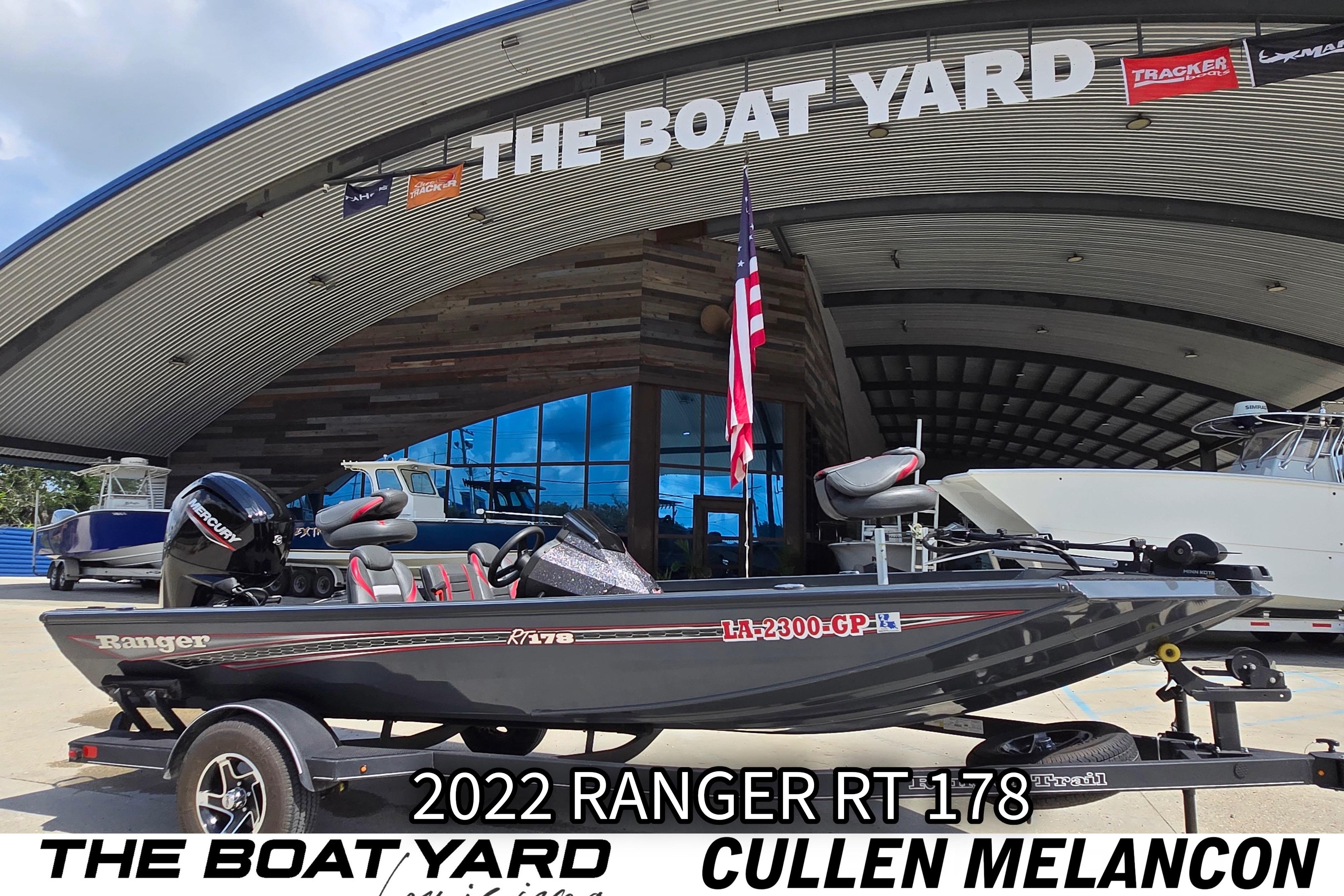 Ranger RT178 2022 Ranger RT178 boat displayed at The Boat Yard dealership.
