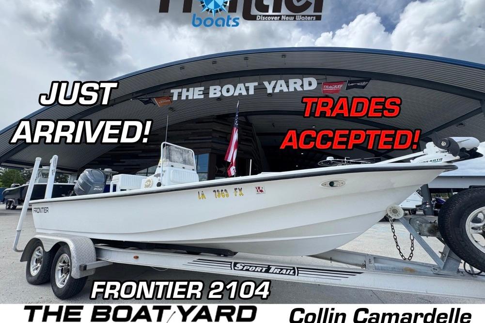 Frontier 2104 2011 Frontier 2104 boat at dealership, trades accepted, just arrived, on trailer.