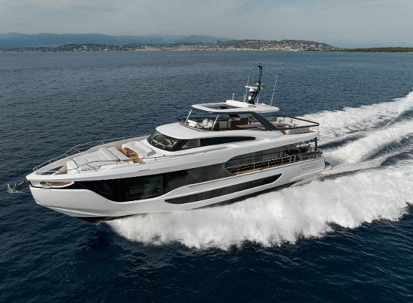 Azimut Grande 26M Azimut Grande 26M 2025 luxury yacht cruising on open water.
