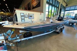 Ranger RB200 2025 Ranger RB200 boat displayed in a showroom on a trailer.
