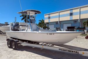 Pathfinder 2400 Tournament Edition 2011 Pathfinder 2400 Tournament Edition boat on trailer, parked outdoors.