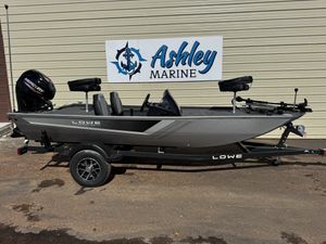 Lowe Skorpion 16 2026 Lowe Skorpion 16 boat with Mercury engine at Ashley Marine dealership.