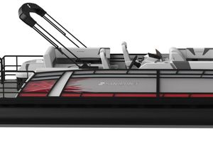 Starcraft SLS 3DL DH BAR 2026 Starcraft SLS 3DL DH BAR pontoon boat, sleek design with modern seating.