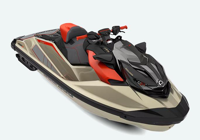 Sea-Doo RXP-X 325 2025 Sea-Doo RXP-X 325 jet ski, sleek design with red and black accents.