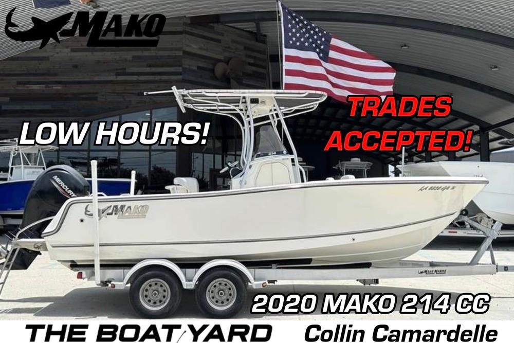 Mako 214 CC 2020 Mako 214 CC boat on trailer, American flag, low hours, trades accepted.