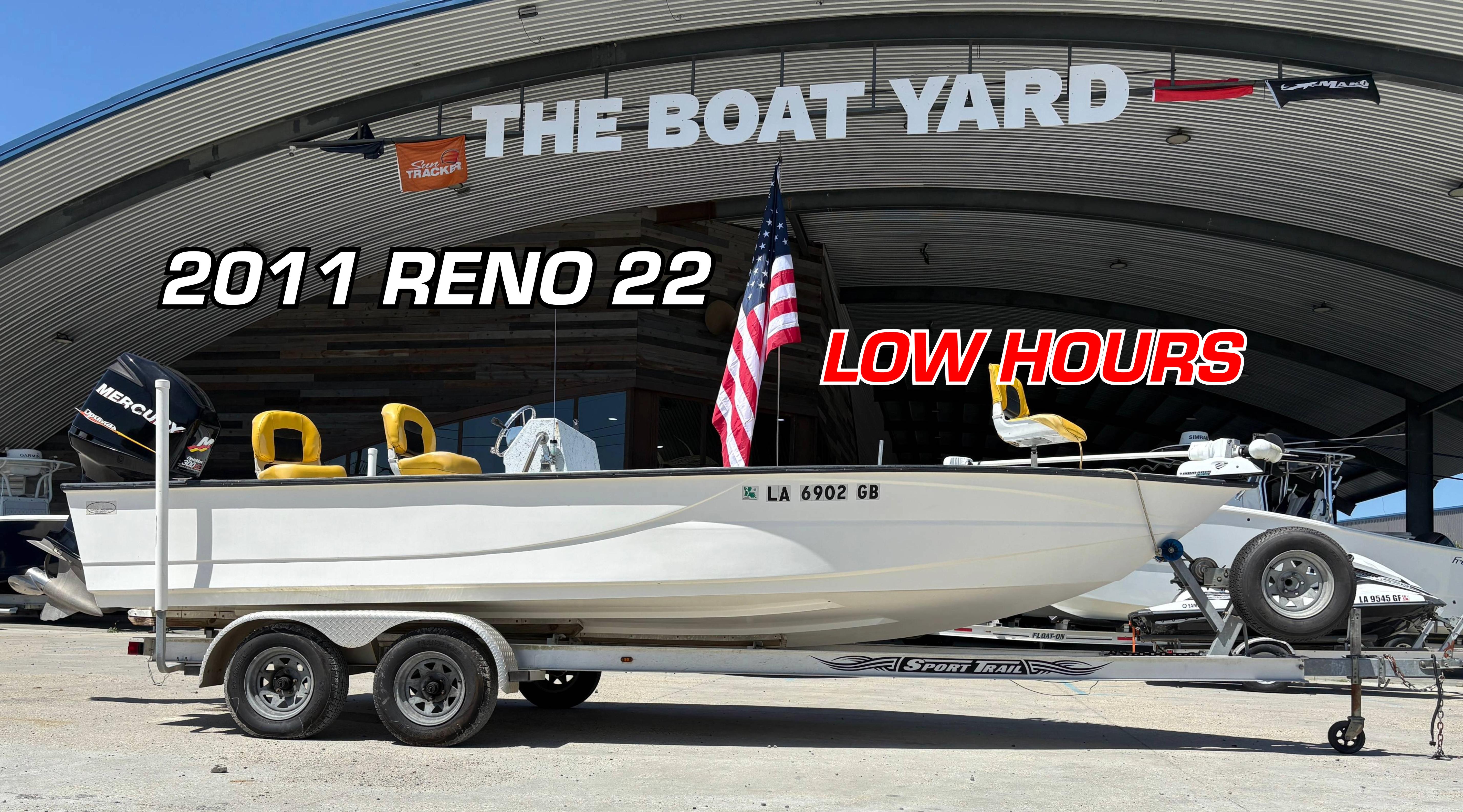 Skiff Reno 22 2011 Skiff Reno 22 boat with low hours on trailer at The Boat Yard.