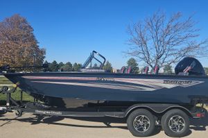 Ranger VX1788 WT 2026 Ranger VX1788 WT boat on trailer, parked outdoors under clear blue sky.
