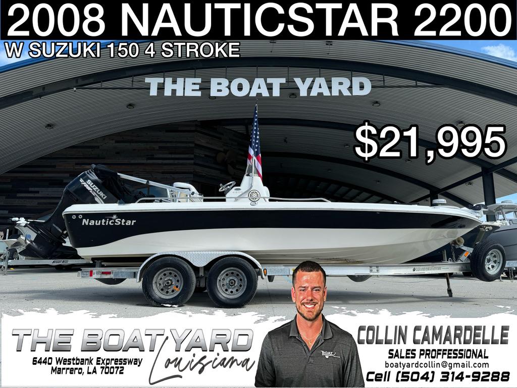 NauticStar 2200 Nauticbay 2008 NauticStar 2200 Nauticbay boat with Suzuki 150 engine, priced at $21,995.