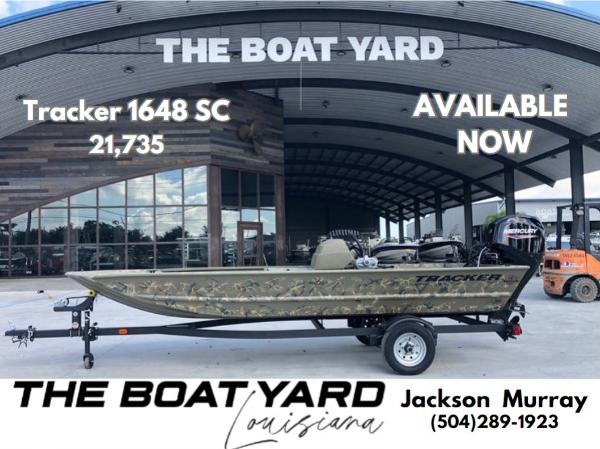 Tracker Grizzly 1648 SC 2024 Tracker Grizzly 1648 SC boat available at The Boat Yard, Louisiana.