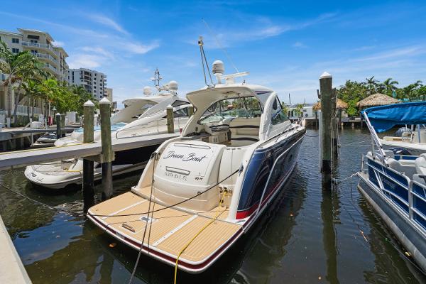 Formula 40 PC 2016 Formula 40 PC yacht docked at marina on a sunny day.