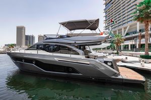 Cranchi E 52F 2019 Cranchi E 52F yacht docked in a modern marina setting.