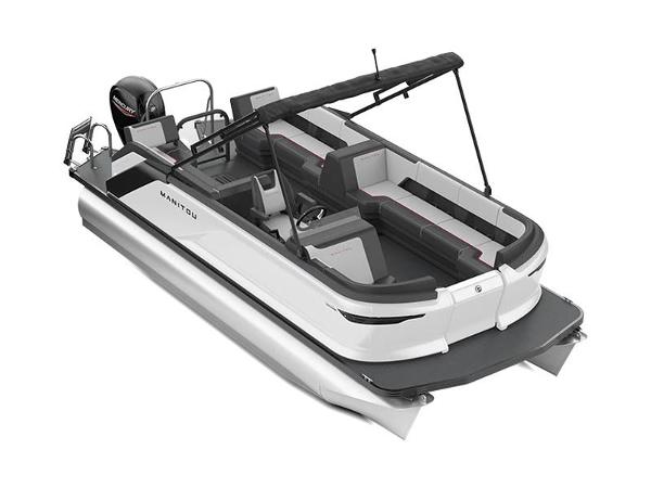 Manitou Cruise 20 Bench Tritoon 2024 Manitou Cruise 20 Bench Tritoon boat with spacious seating and modern design.