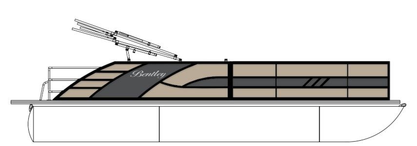 Bentley Pontoons 253 Elite Swingback Quad