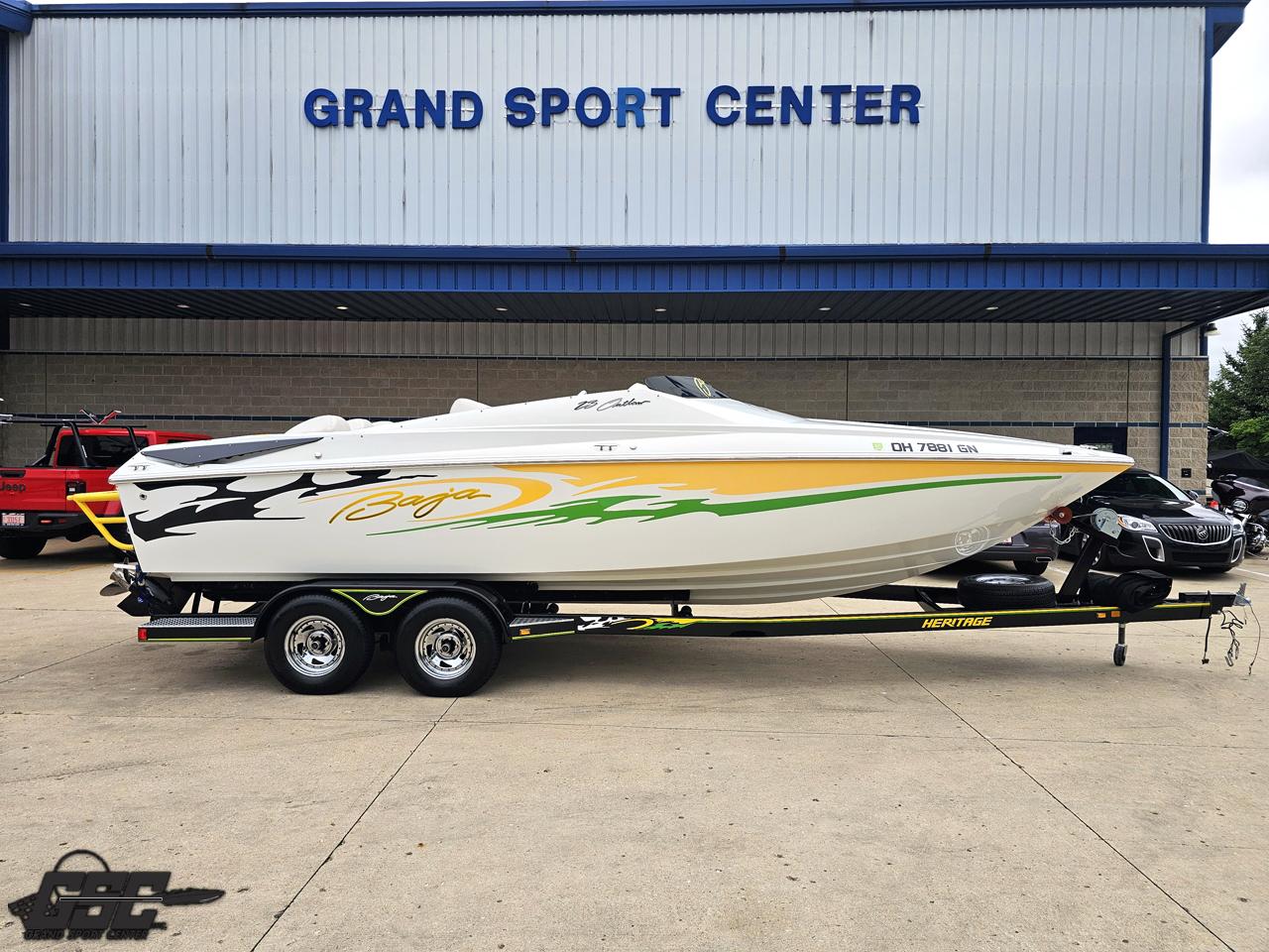 Baja 23 Outlaw 2005 Baja 23 Outlaw boat on trailer at Grand Sport Center.