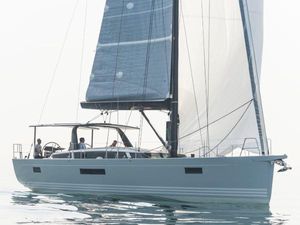 X-Yachts X6⁵ 2016 X-Yachts X6⁵ sailing yacht on calm water, showcasing sleek design and modern sails.