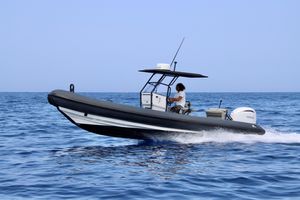 Rupert R8 Jockey 2022 Rupert R8 Jockey boat cruising on open sea with Yamaha engine.