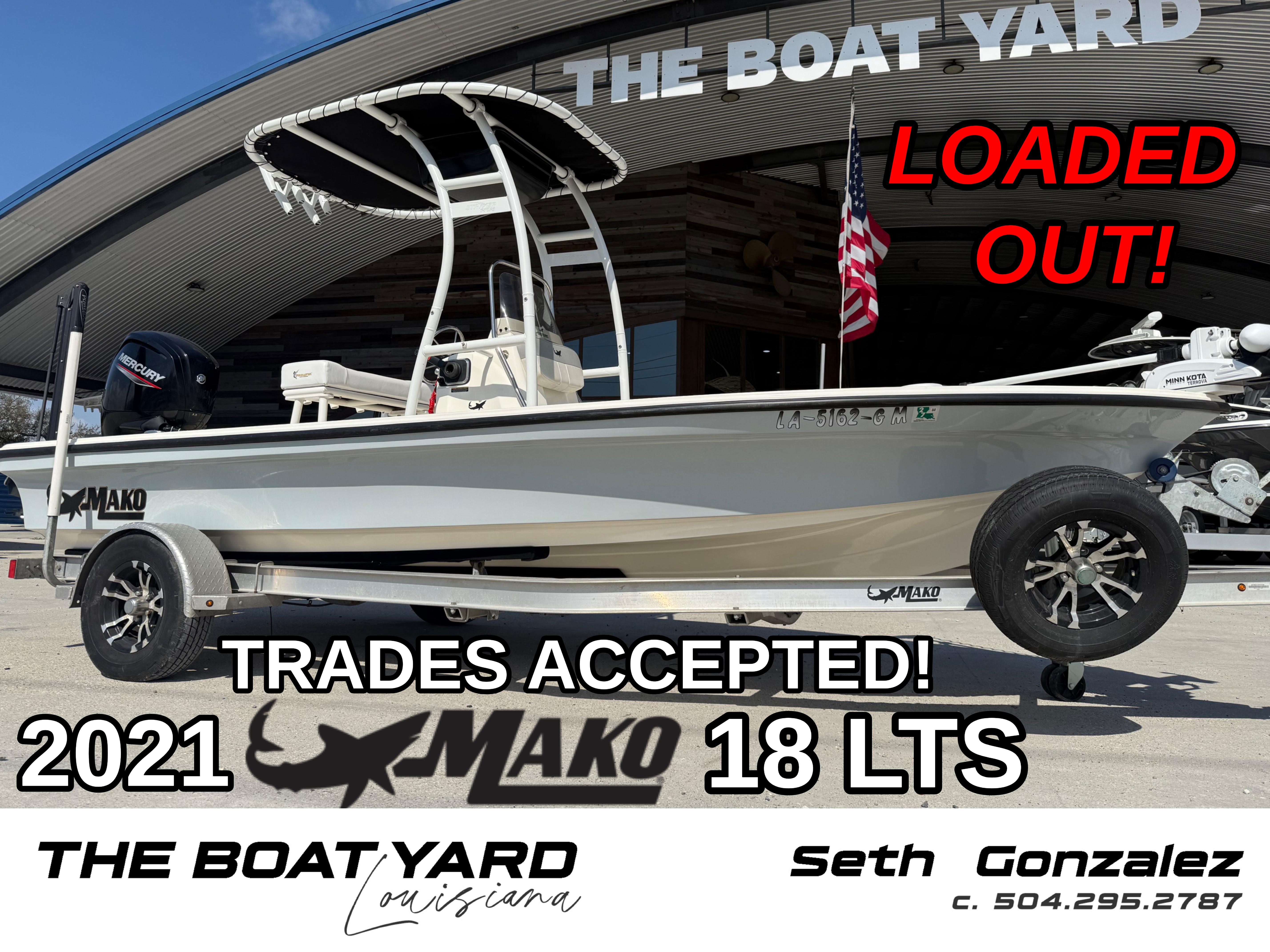 Mako 18 LTS 2021 Mako 18 LTS boat at The Boat Yard, Louisiana, trades accepted.