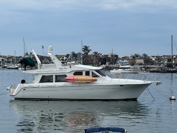 Navigator 5000 Classic Navigator 5000 Classic yacht, 1997 model, anchored in a marina with calm waters.
