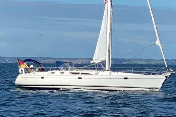 Jeanneau Sun Odyssey 45.2 Jeanneau Sun Odyssey 45.2 sailboat from 1999 cruising on open water.