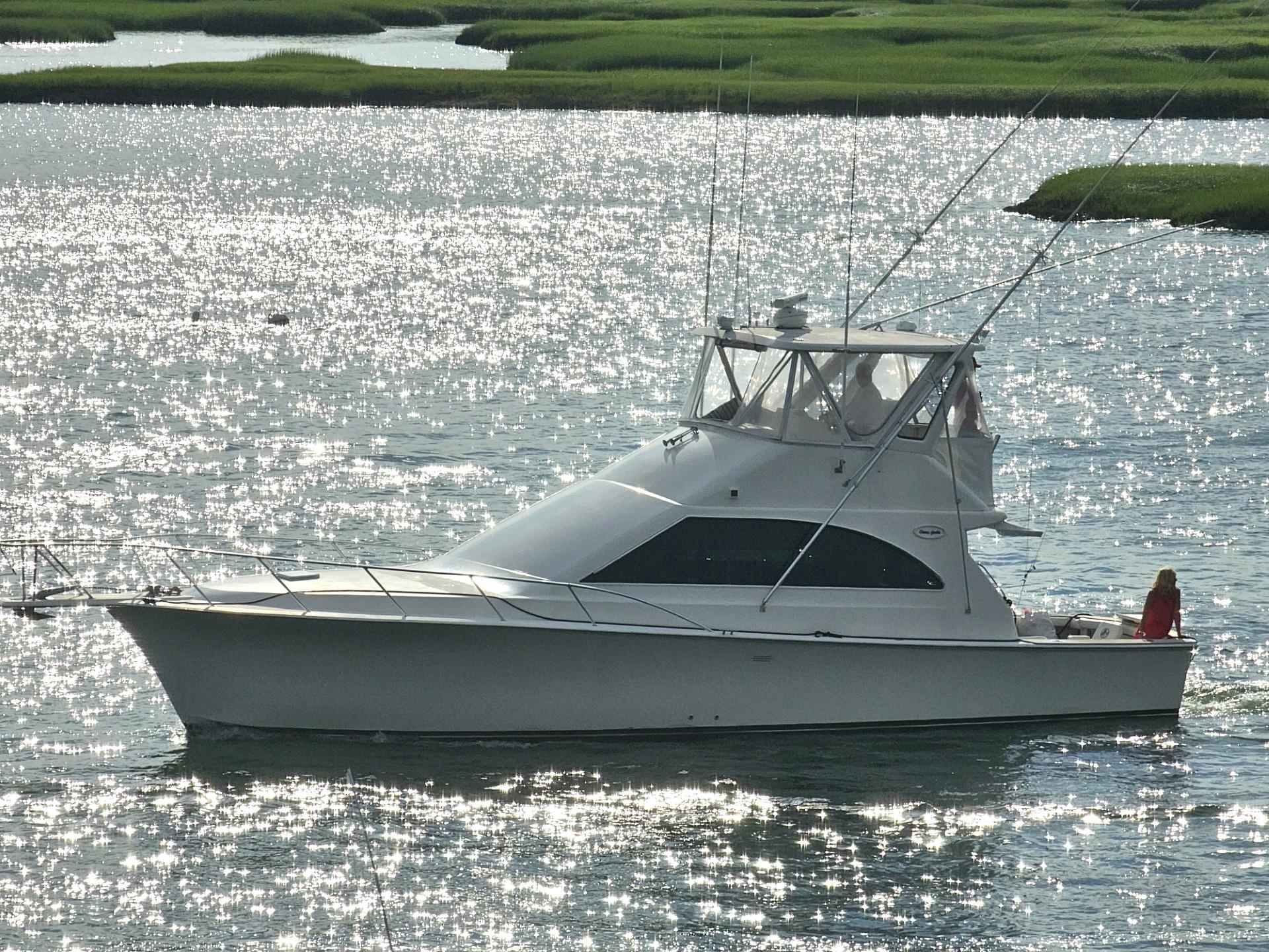 Ocean Yachts 45 Super Sport 1997 Ocean Yachts 45 Super Sport cruising on sparkling water.